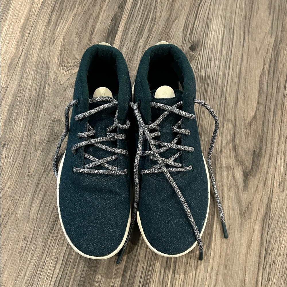 Allbirds WRUM Wool Runner-Up Mizzle green blue Womens sz 11